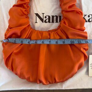 Nanushka Blood Orange Baguette Bag